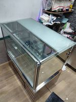 Gastronomie Kühlvitrine Kühltheke Edelstahl Glas