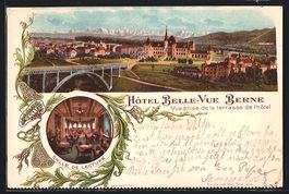 Litho Bern, Hotel Belle-Vue, Salle de Le