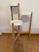 Étagère à plantes bois et blanc IKEA SATSUMAS