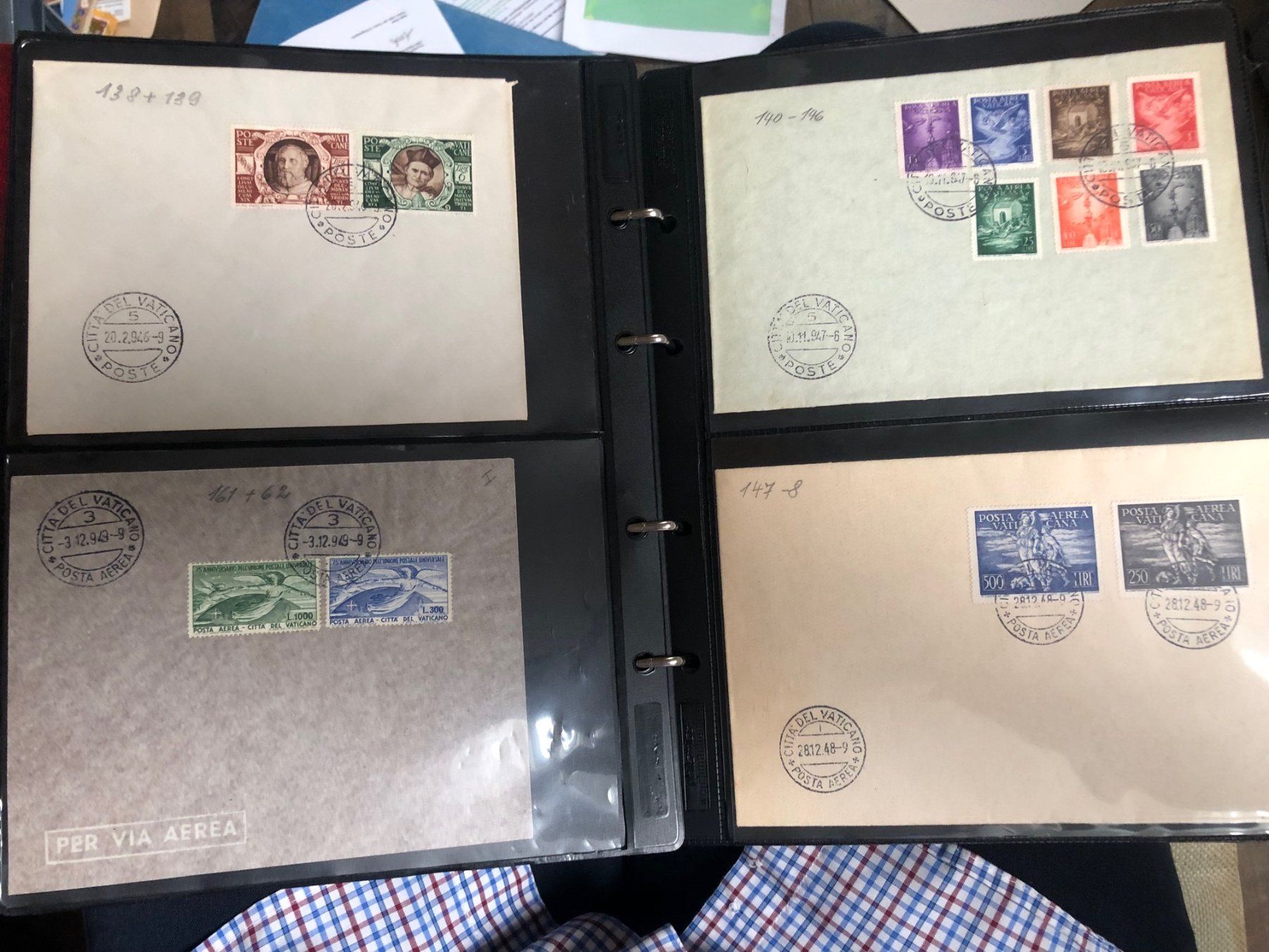Alle Briefmarken: komplette Sammlung FDC/Briefe VATICANO - immenser Katalog ! – Gebraucht aus Lufingen von Rac0 8