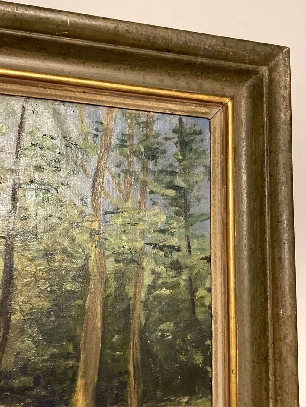 Gemälde: Landschaftsgemälde signiert und datiert mit  Wald – Gebraucht aus Hirzel von pjn_d7xp 3