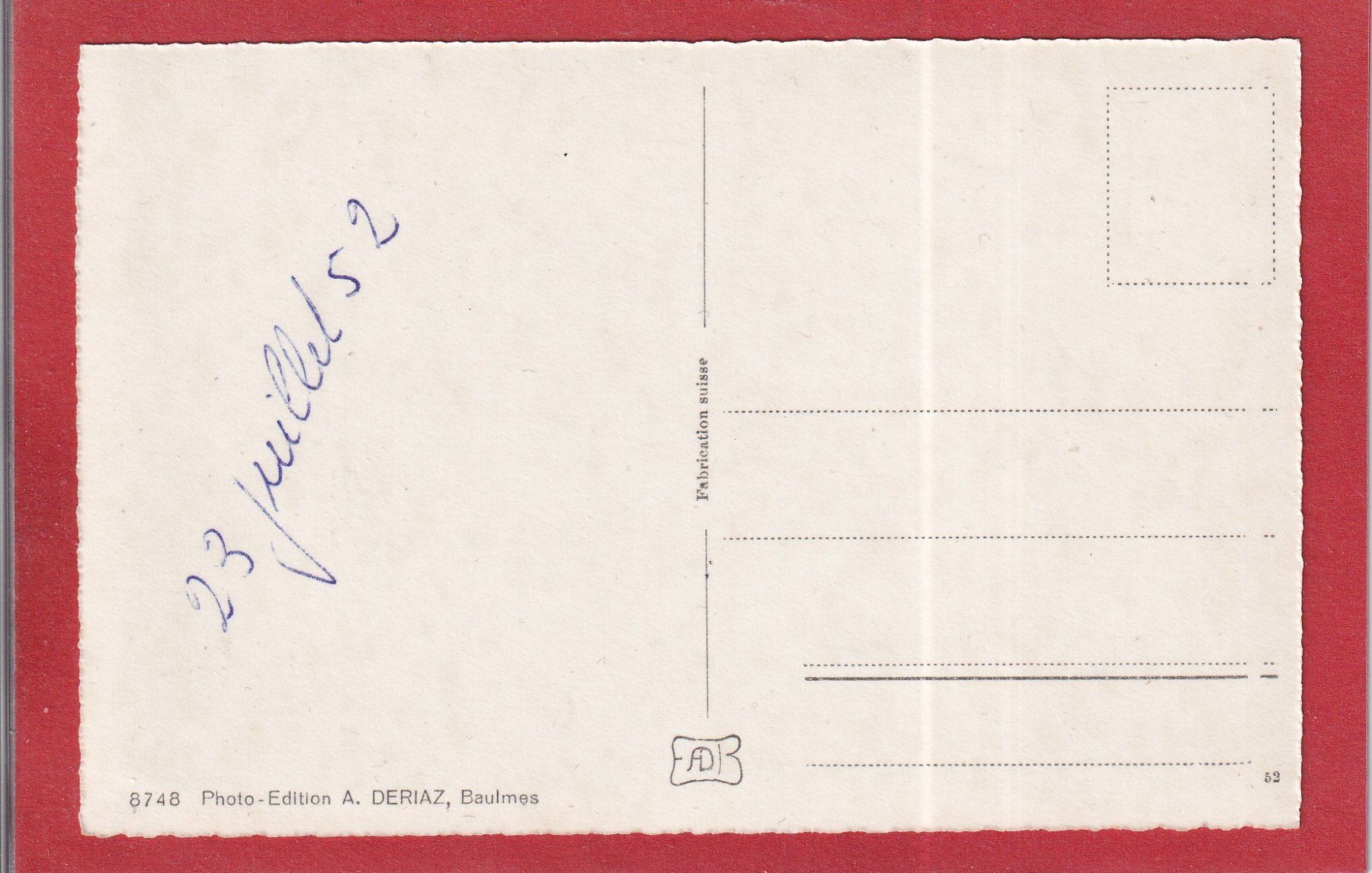 Cartoline postali: Les Diablerets - Tour d'Ai - 1952 – Usato da Orvin venduto da Pyaeschli 1