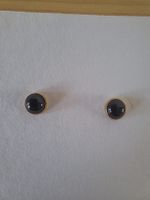Black spinel Ohrstecker 14k Gold Filled Handgemacht - Neu