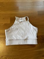 OCEANSAPART Sport Top / Sports Bra gerippt Weiss