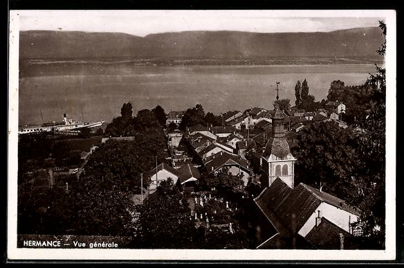 Cartes postales: AK Hermance, Vue generale – D'occasion à Berlin par bartko-reher
