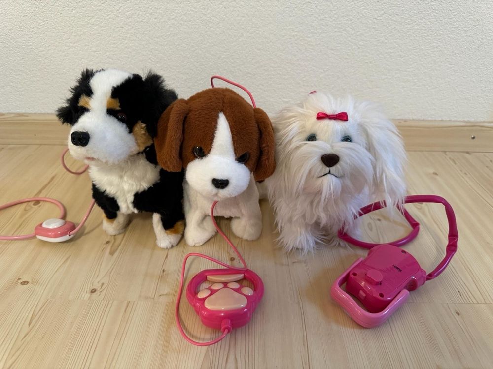 3 elektrische Hunde mit Leine | Kaufen auf Ricardo