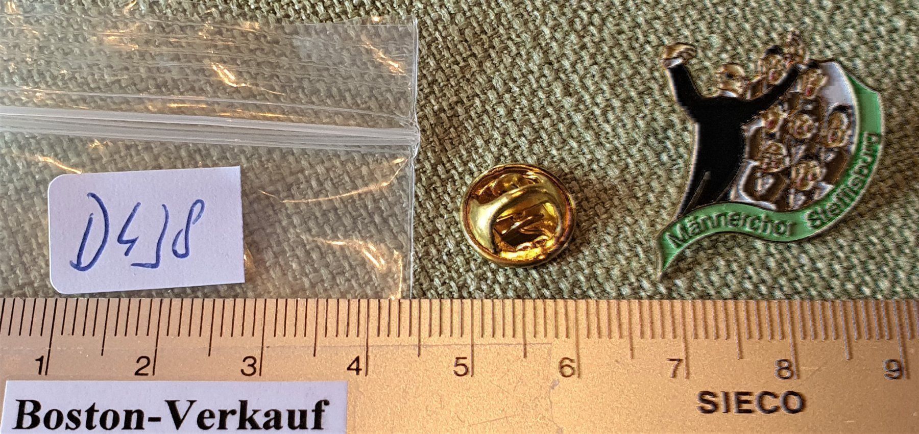 Plaketten & Abzeichen: D438 - Pin Männerchor Steffisburg Suisse – Gebraucht aus Reinach BL von Boston-Verkauf 2