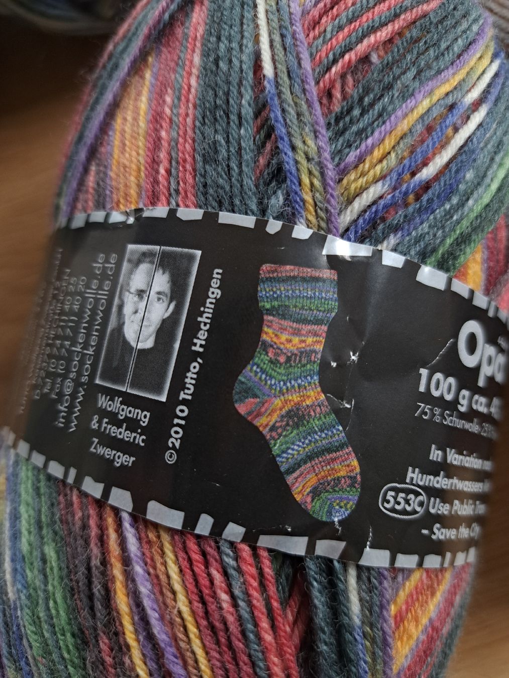 Lana: 4 mal Opal Sockenwolle,Hundertwasser,Zwerger – Nuovo e nell'imballaggio originale da Ebnat-Kappel venduto da Zurk 3