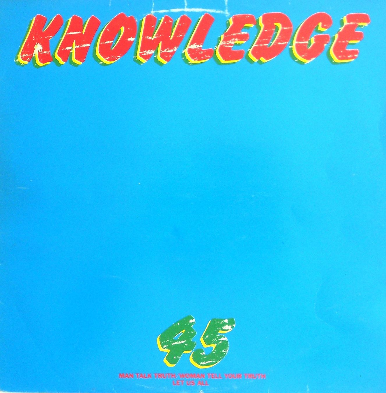 Dischi in vinile: KNOWLEDGE - Top Reggae - Maxi Single 1979 - Zürcher Label – Usato da Dübendorf venduto da ArtExpression