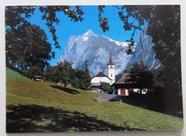 Grindelwald, Wetterhorn mit Kirche