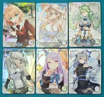6 Cards SR Goddess Story CCG - Holo Waifu anime