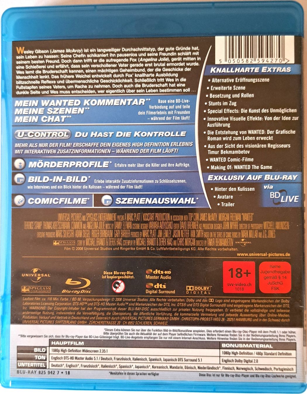 Alle DVDs: Wanted – Gebraucht aus Tenniken von mik_6mxg 9