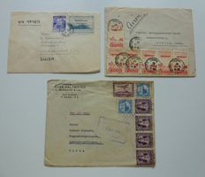 Flugpost ++ 3 Flug-Briefe (Peru-El Salvador, Marokko)
