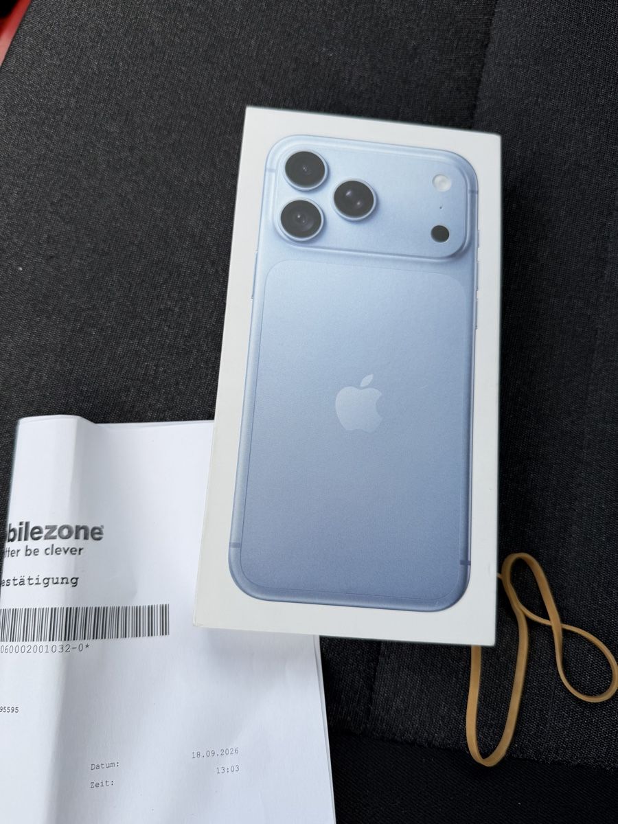 Apple Telefoni cellulari / Smartphones: iPhone 18 Pro Max 256g – Nuovo e nell'imballaggio originale da Thun venduto da Leosgarage