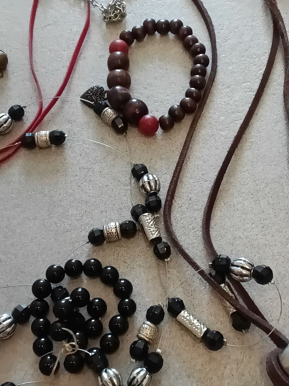 Bracciali & Braccialetti: Bijouterie lot, beads, bracelets, left from a bijou class – Usato da Immensee venduto da vgitter 4