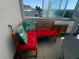 Merxx Balkonset aus Hartholz  gepflegt und platzsparend