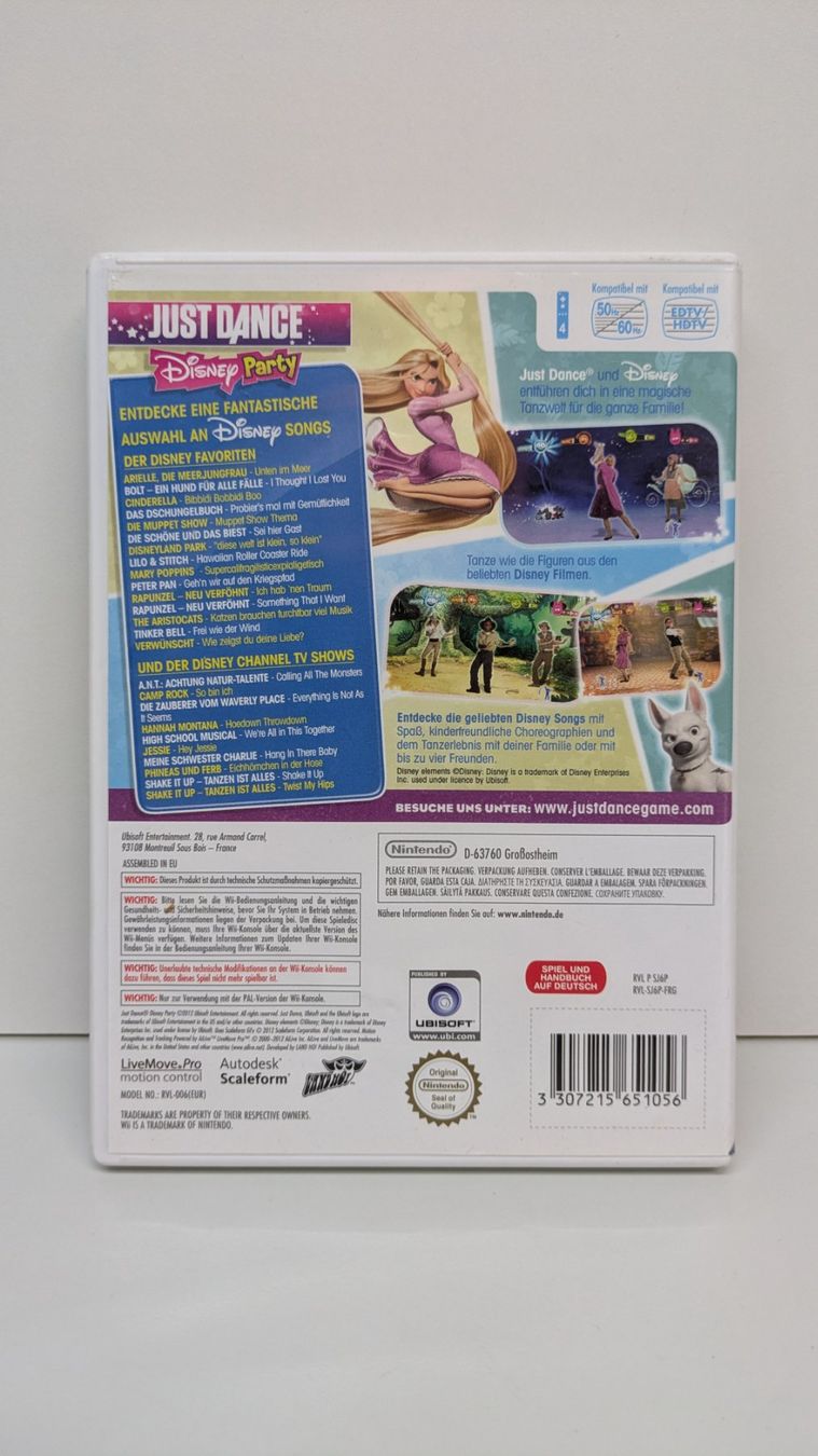 Giochi: Just Dance Disney Party - Nintendo Wii – Usato da Menziken venduto da mame18 2