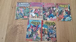 Grusel-Comics 6 Monster Frankenstein Dracula , Marvel