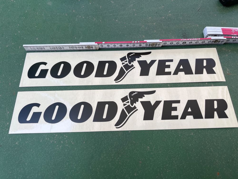 2 x Goodyear Sticker Schwarz (Neu und originalverpackt) in St ...