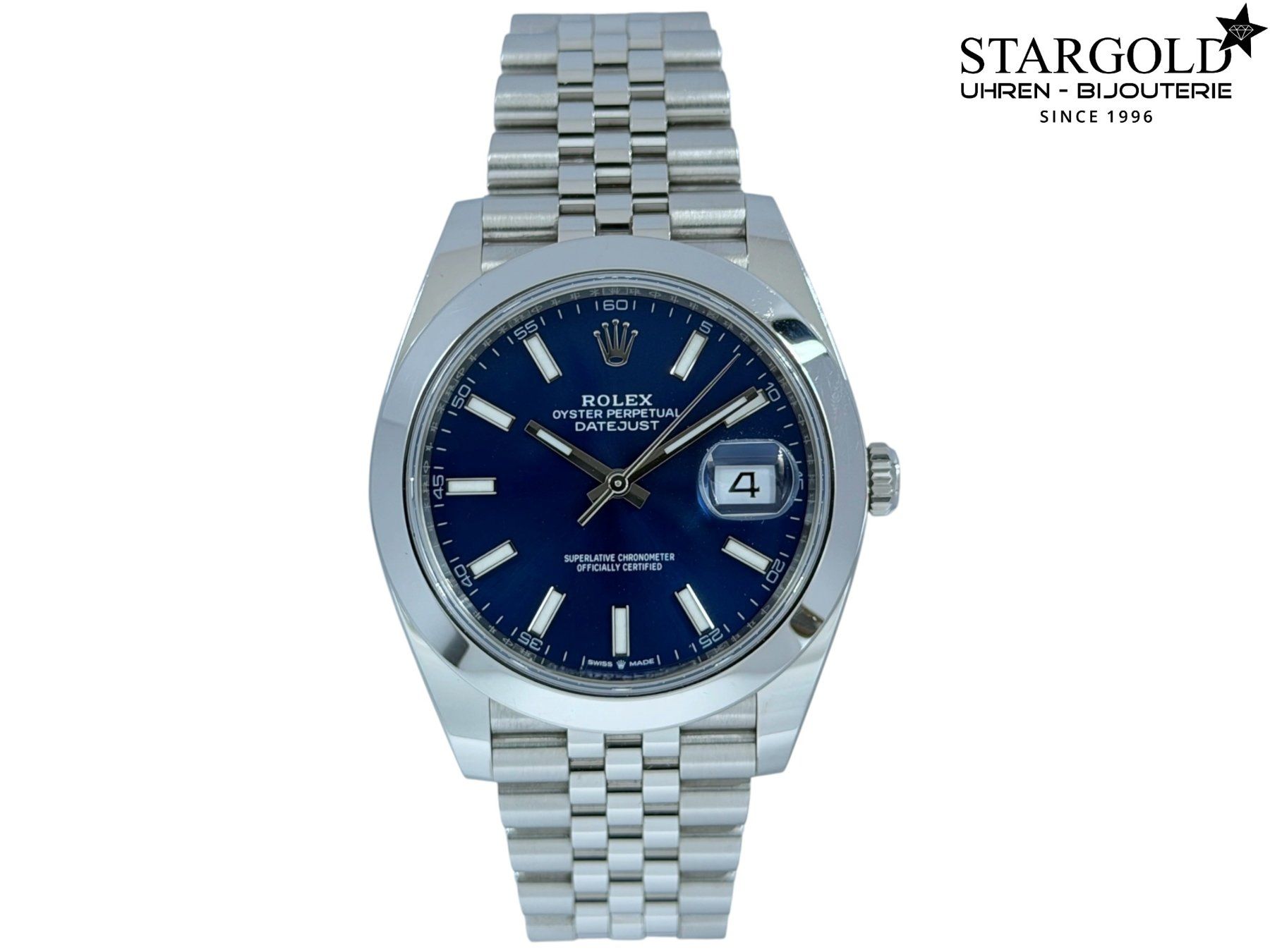 Rolex Montres: Rolex Datejust 41 blau - 126300 – D'occasion à Zürich par Stargold-Uhren