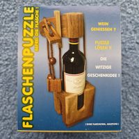 Flaschenpuzzle aus Edelholz