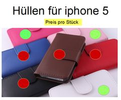 iphone 5 Etui Hülle Pink, Weiss, Rosa - Preis pro Stück