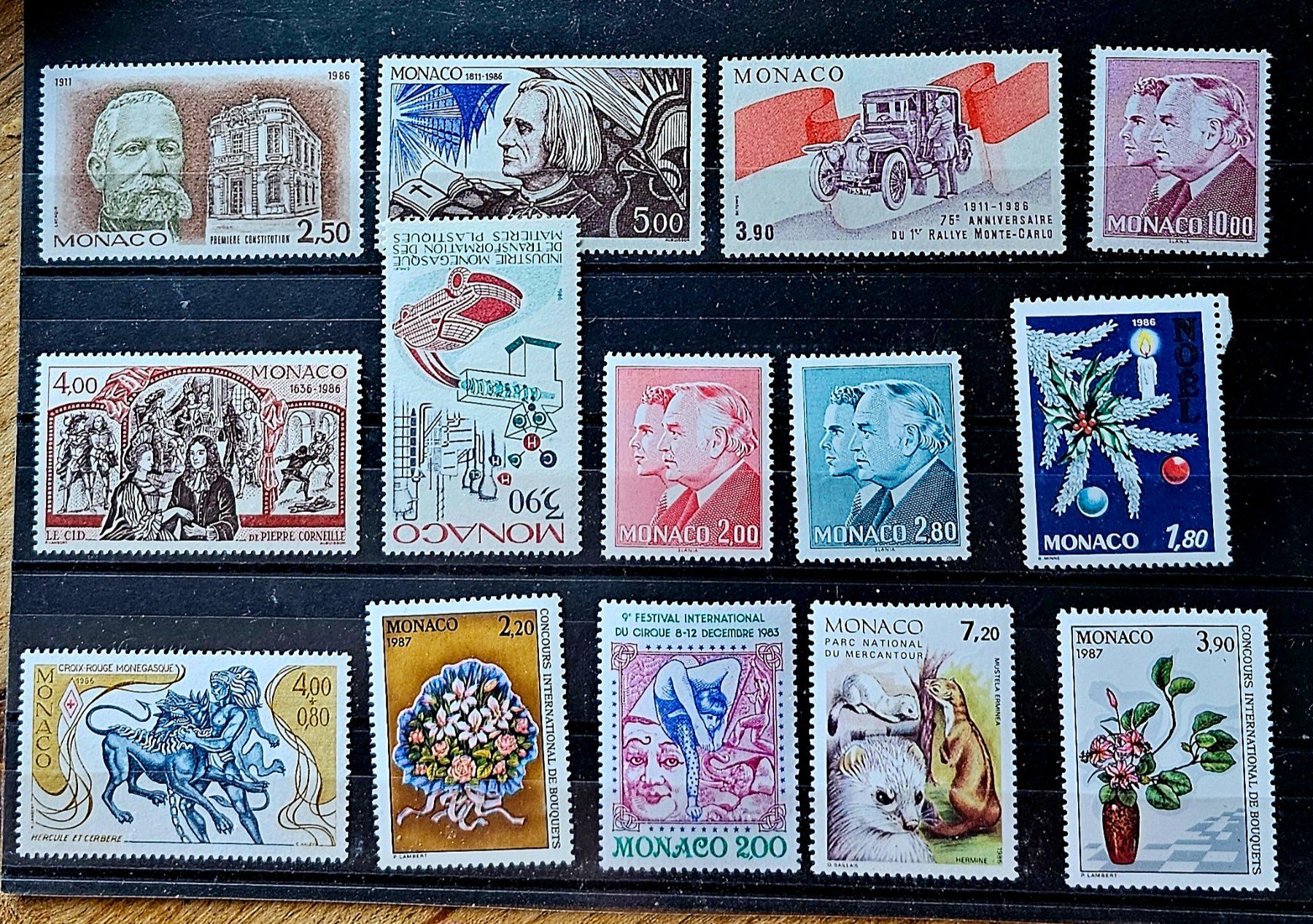 Alle Briefmarken: MONACO timbres neufs ** 1986-87 – Neu (gemäss Beschreibung) aus Les Valettes von Nuba1