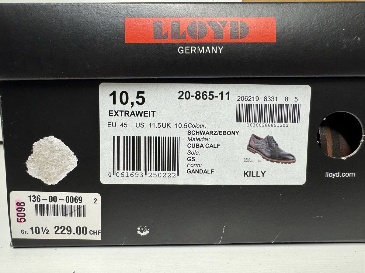 Lloyd Herrenschuhe: Lloyd chaussures homme, taille 45, neuf – Neu und originalverpackt aus Brügg BE von Goob 8