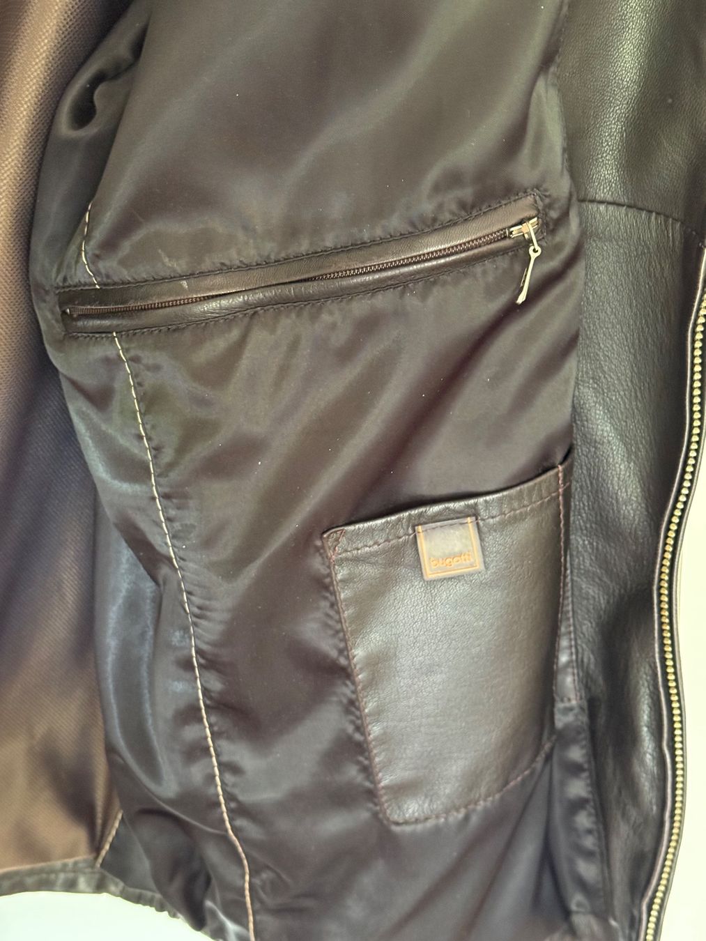 Bugatti Giacche: Bugatti Herren Lederjacke Echtleder Gr. 48 – Usato da Itingen venduto da uhu777 5