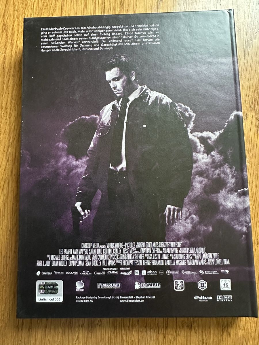 Tutti i DVDs: Wolf Cop Mediabook, Birnenblatt 172/333 ￼ – Usato da Benken ZH venduto da Audi-erich 1