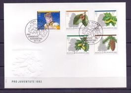 CH FDC Pro Juventute Satz 1992