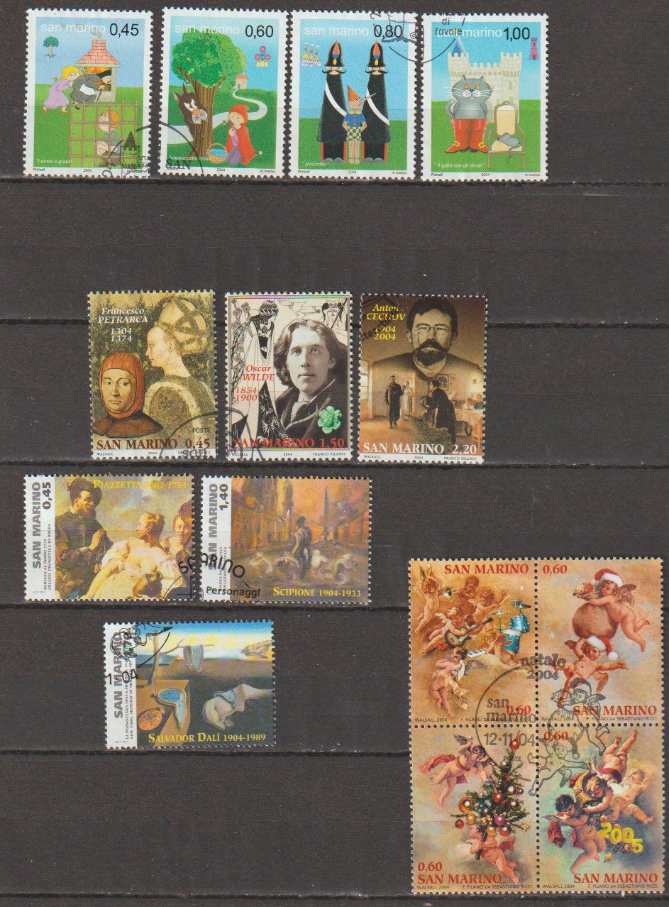 Alle Briefmarken: Timbres San Marino – Gebraucht aus Crans-Montana von kira56