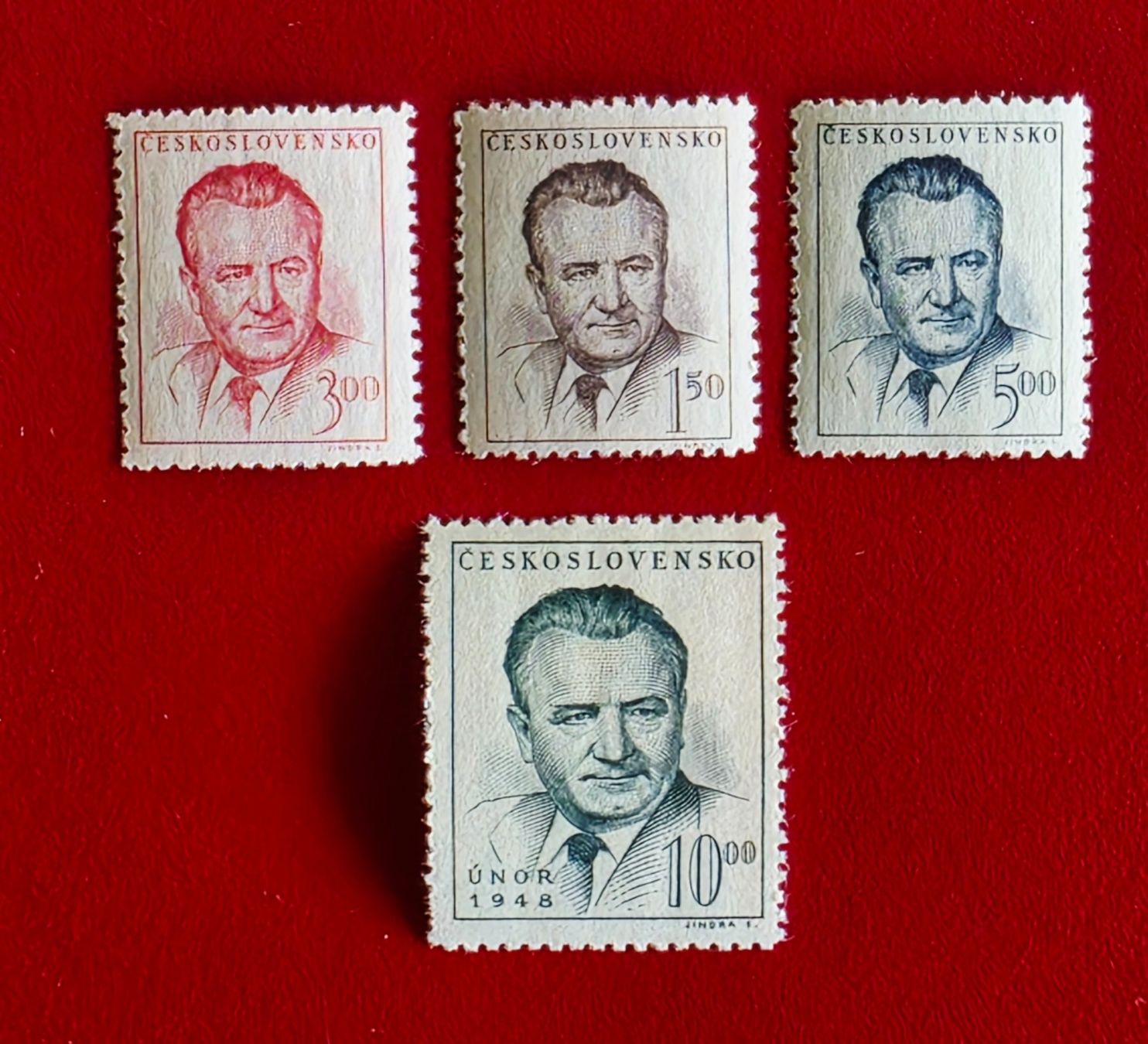 Alle Briefmarken: TSCHECHOSLOWAKEI CESKOSLOVENSKO GOTTWALD 1948** POSTFRISCH – Neu (gemäss Beschreibung) aus Düdingen von Quartierstrasse