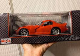 NEU! Maisto Dodge Viper GTS 1:18 Silver Edition Sammlermodel