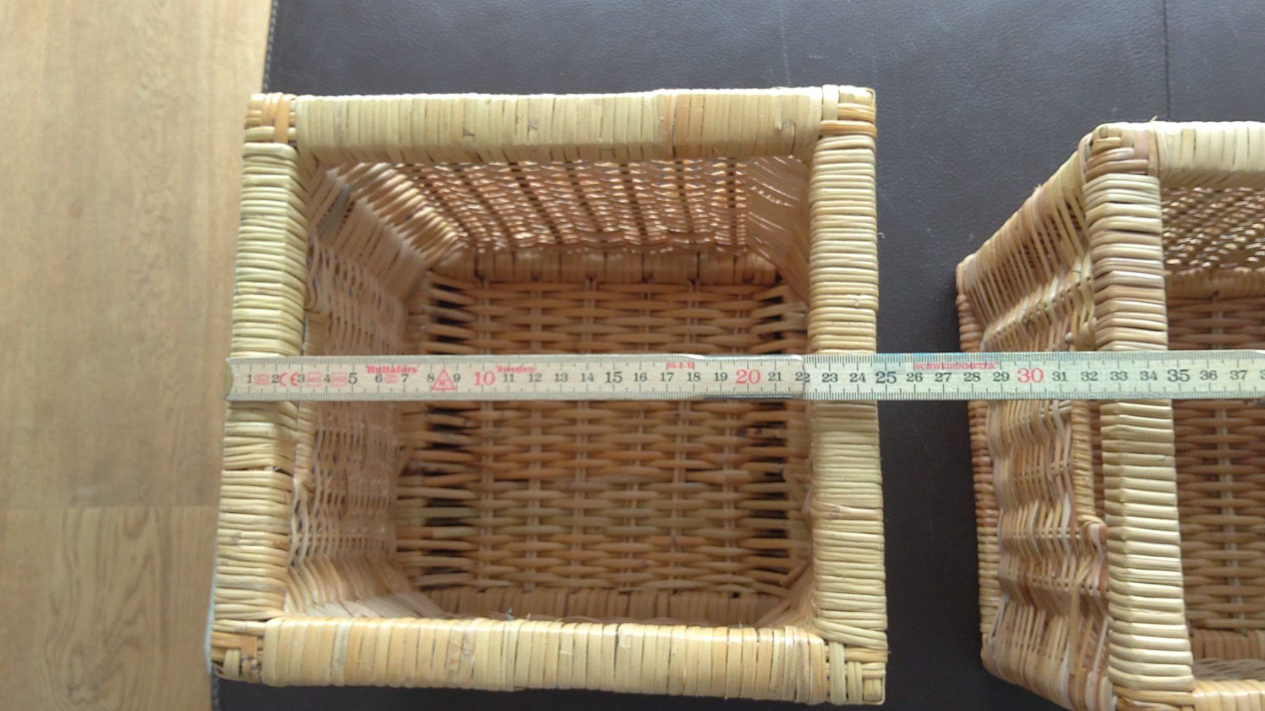 Ikea Altro per la casa: 3 Stück Rechteckig Rattan Körbe – Usato da Gunzwil venduto da Ozzie68 2