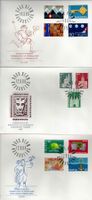 6 Erstagsbriefe CH FDC Kompletter Jahrgang 1968