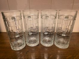 4 Bierkrug / Glaskrug 0.5L von Schifferstechen Basel