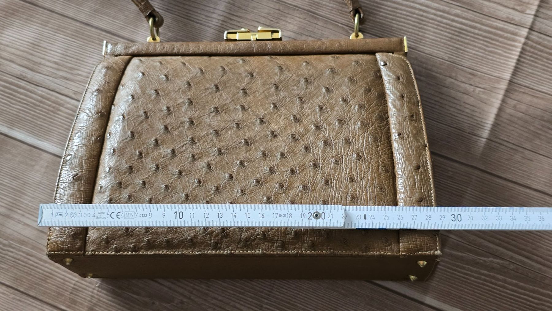 Taschen für Damen: Vintage Straussen-Leder Henkeltasche – Gebraucht aus Thalwil von VitaMini 7