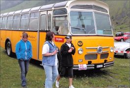 Postautos // Saurer Menschen // Foto