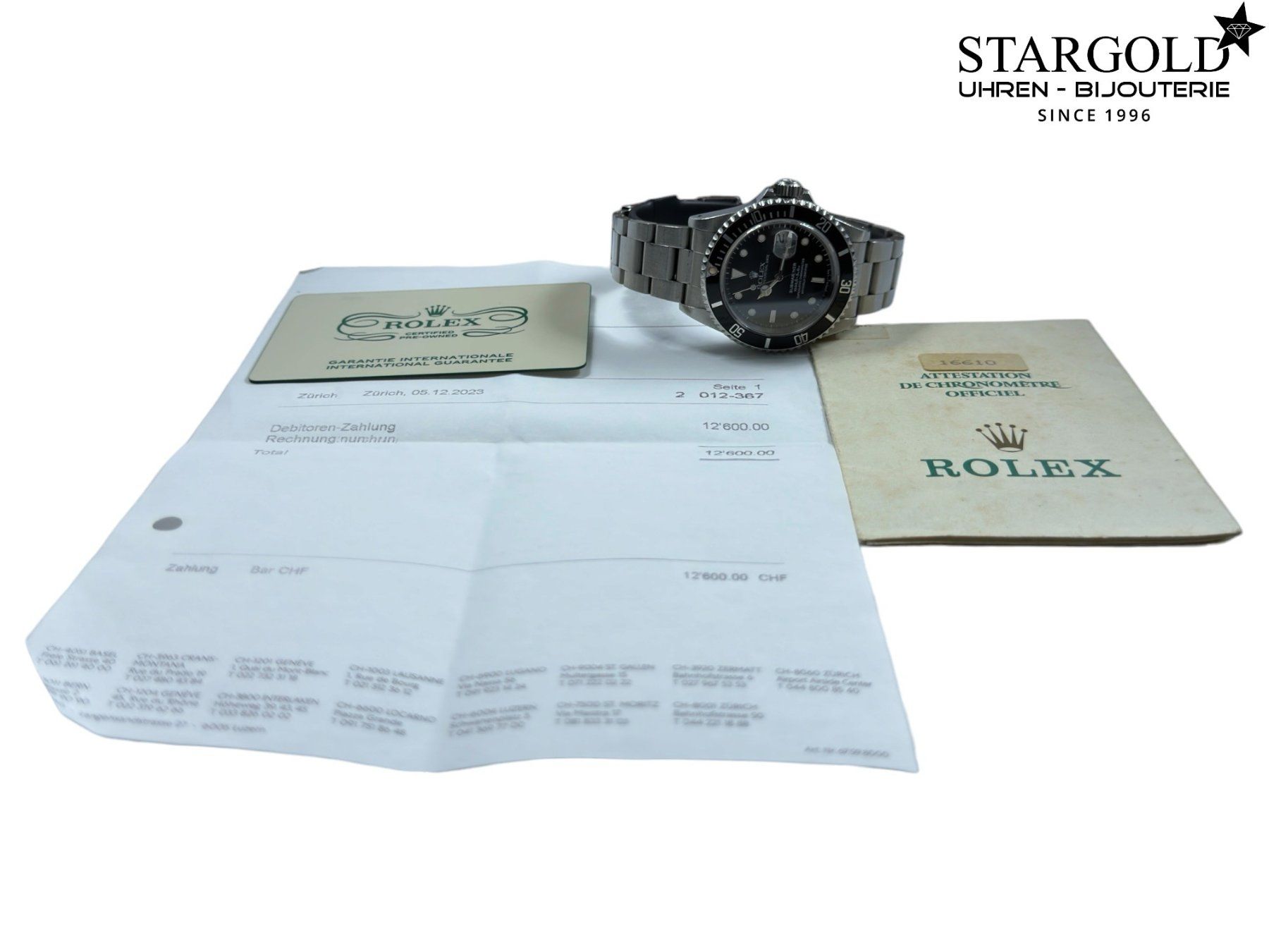 Rolex Orologi: Rolex Submariner Date - 16610 – Usato da Zürich venduto da Stargold-Uhren 2