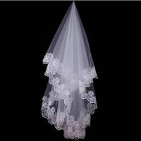 NEUER Romantischer Braut - Schleier Weiss 1m 20cm - 202643 W