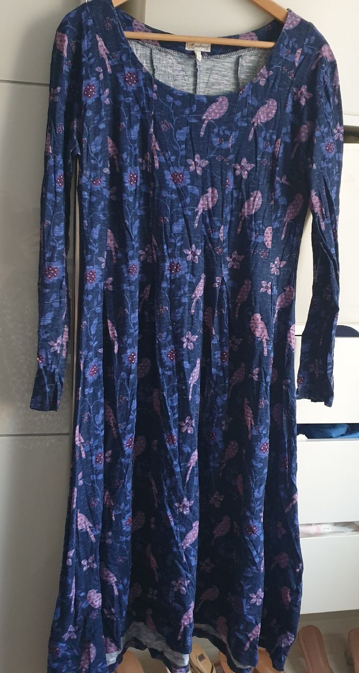 Deerberg Kleider: Deerberg schönes Kleid mit Vögeln Gr. M – Gebraucht aus Frenkendorf von Moon111