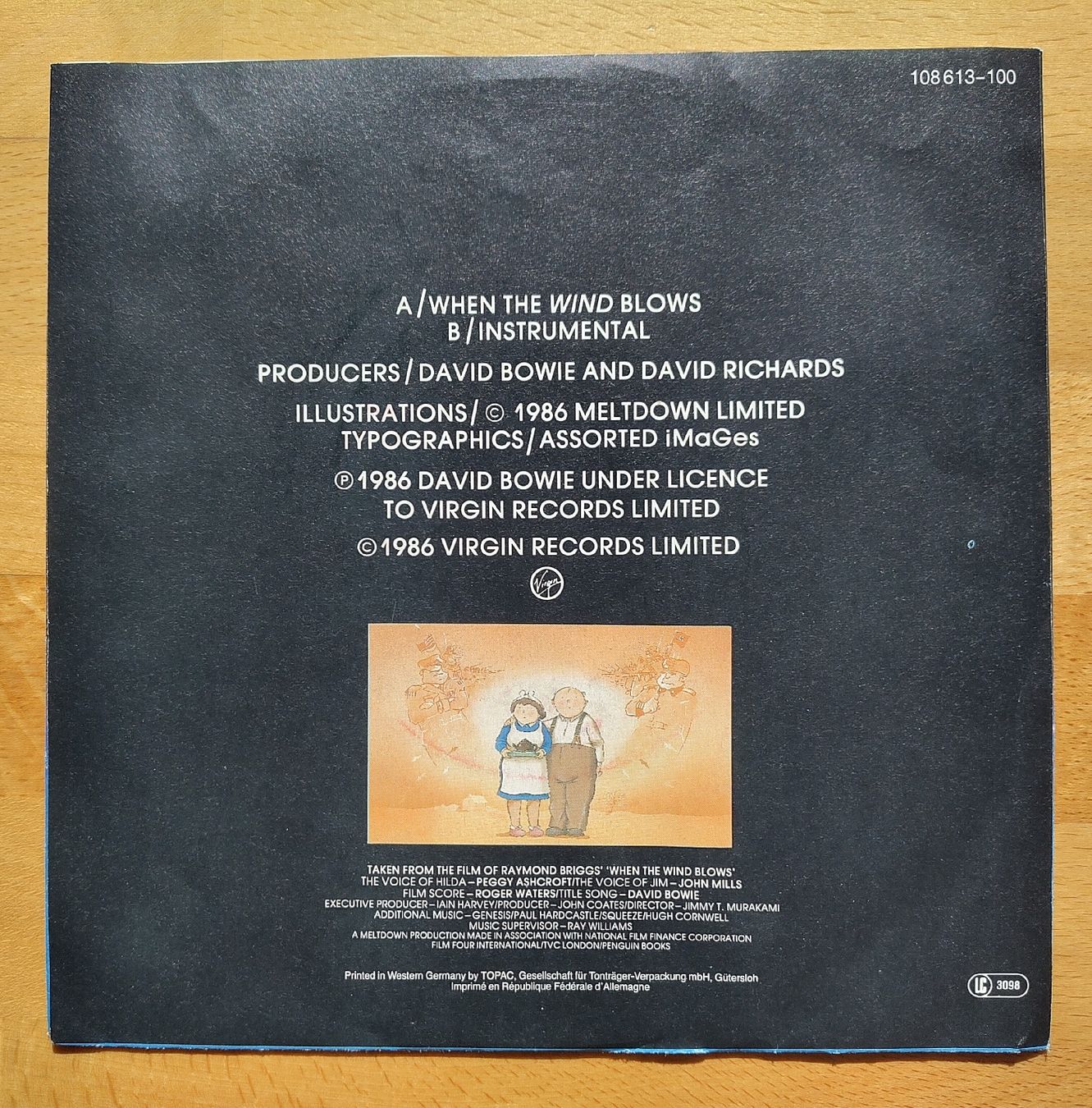 Dischi in vinile: David Bowie - When The Wind Blows 7" Single, Virgin 1986 – Usato da Bonaduz venduto da Gluehwuermchen44 1