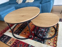 Couchtisch Set WOODY aus Eiche von Conforama