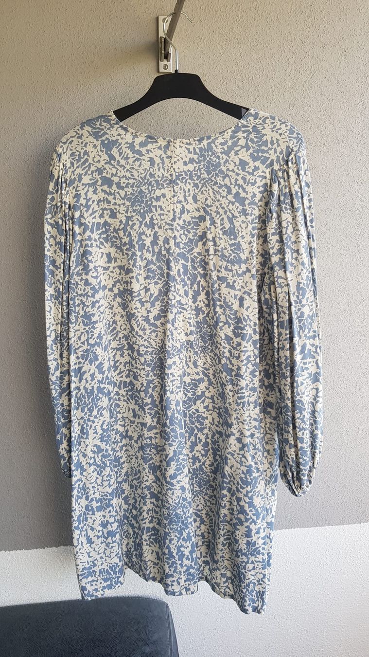 H&M Kleider: Robe H&M imprimée bleue et beige taille M ample – Neu (gemäss Beschreibung) aus Versoix von aline_b 1