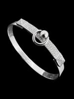 Hermès "Bracelet de chien" Diamanten 0.91ct 18k Wg *S1033