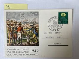 Pro Juventute Tag der Briefmarke 1949 mit Stempel 4.7.1949