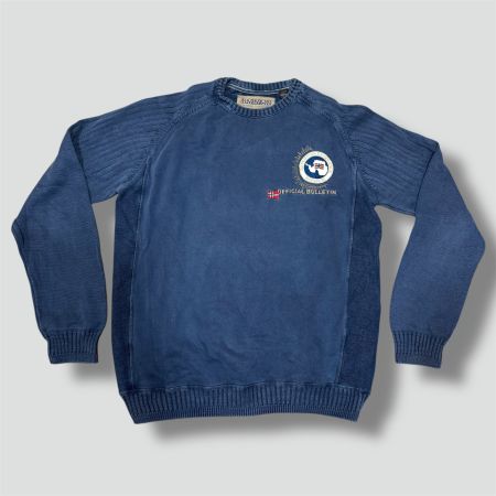 Napapijri official bulletin blue sweatshirt pullover techwea
