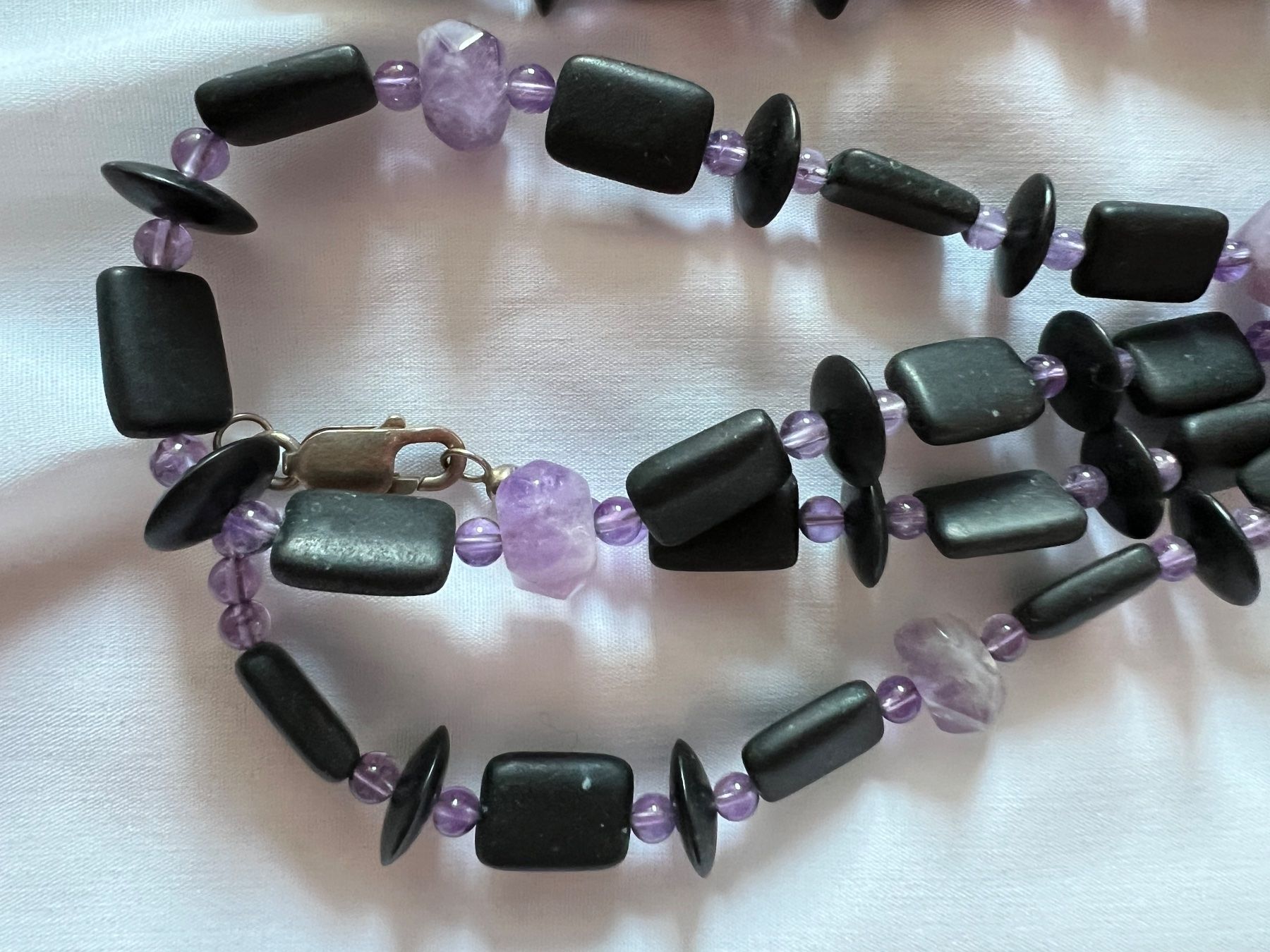 Onyx Catenine: Edelsteinkette – Usato da Remigen venduto da Orlana7 3