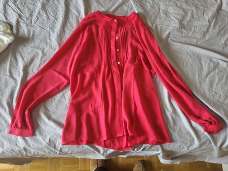 Blouse rose légère Banana Republic taille S
